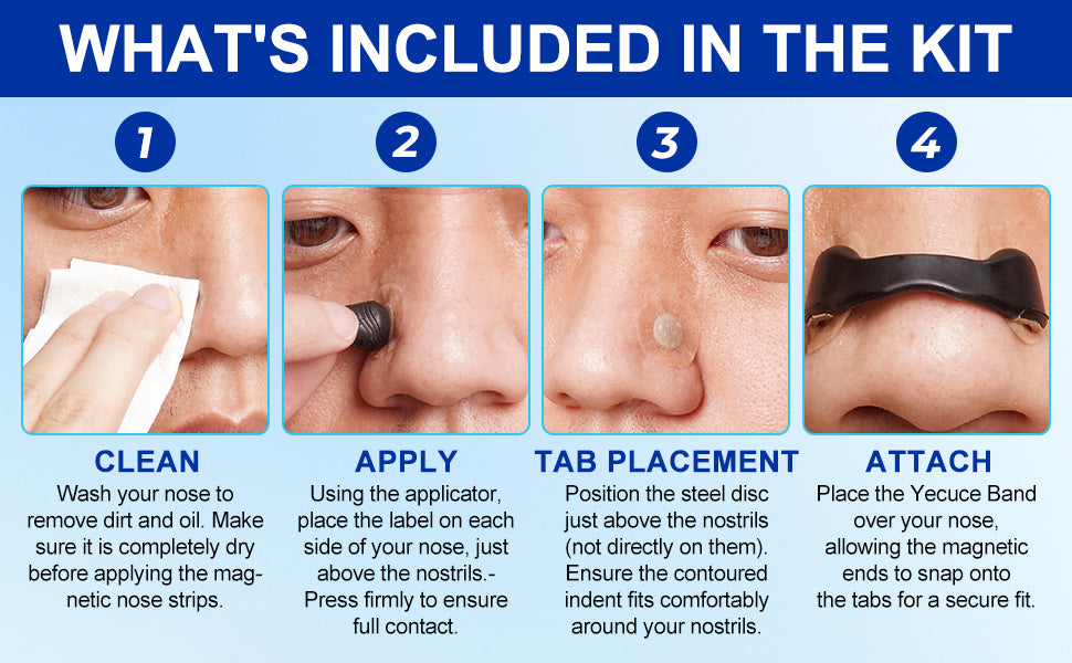 Magnetic Nose Strips for Breathing | Snoring Stopper for Men & Women| Nasal Strips for Breathing