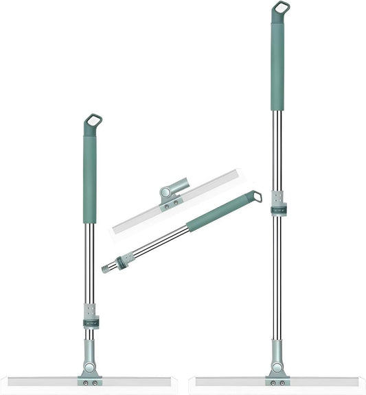 Extendable 180° Adjustable Floor and Window Wiper with Smart Lock Handle