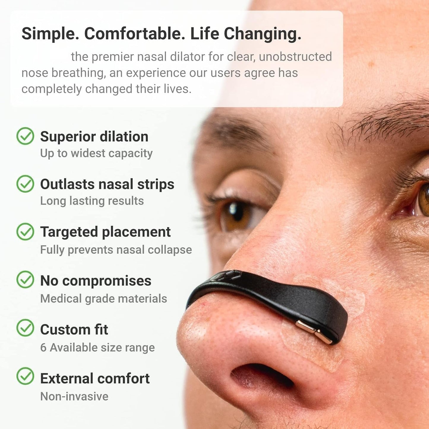 Magnetic Nose Strips for Breathing | Snoring Stopper for Men & Women| Nasal Strips for Breathing