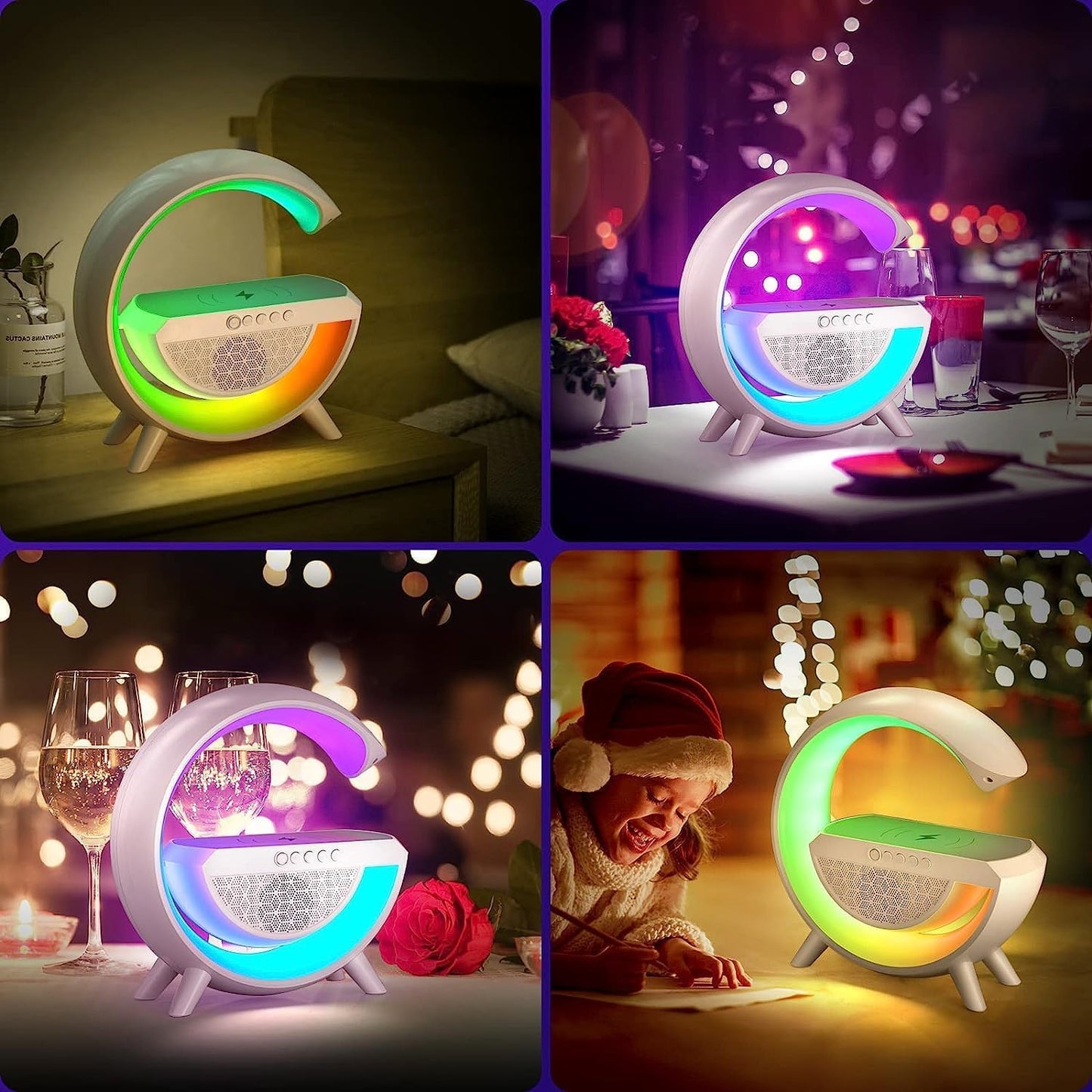 🎵 RGB Wireless Bluetooth Speaker – 360° Sound, LED Mood Light & Multi-Connection Options 🔊✨