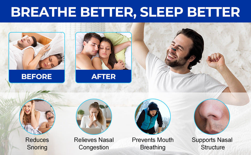 Magnetic Nose Strips for Breathing | Snoring Stopper for Men & Women| Nasal Strips for Breathing