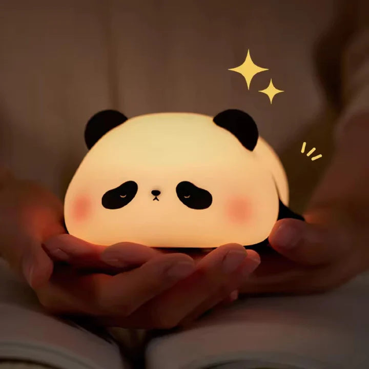 🐼 Sleeping Panda LED Night Lamp – Soft Silicone, Squishy & Rechargeable